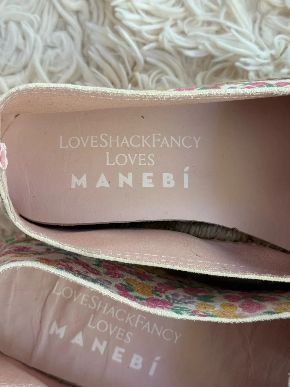 LoveShackFancy x Manebi Fruity Punch Floral Platform Espadrilles EU 37
